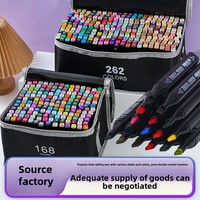 Ensemble de marqueurs d'art à double pointe à l'alcool, 30/40/60/80 couleurs, stylos permanents pour le dessin, la conception et les fournitures artistiques