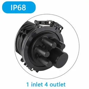 Cassetta meccanica con chiusura a cupola con giuntura in fibra ottica 24 48 96 144 Core con vassoio di giunzione