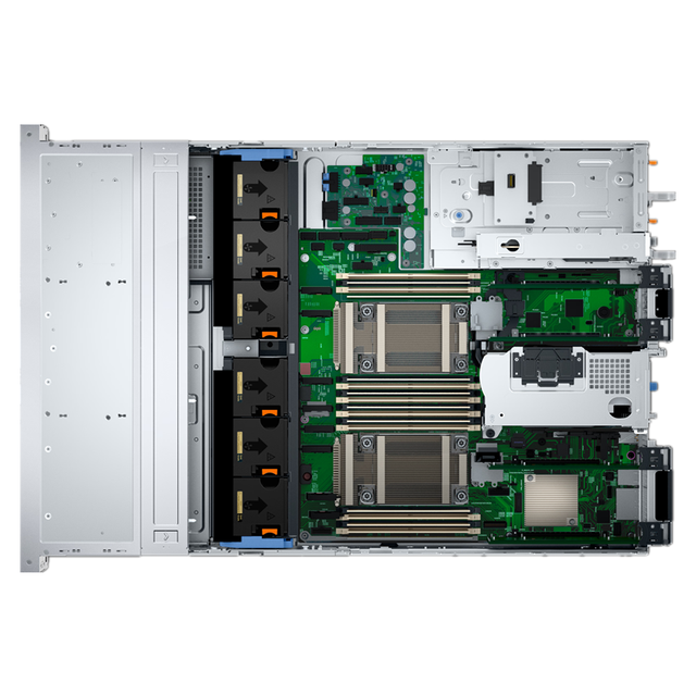 Original Dell PowerEdge R760xs 2U Server with 16 DDR5 DIMM Slots at Speeds up to 5200MT/s in Stock