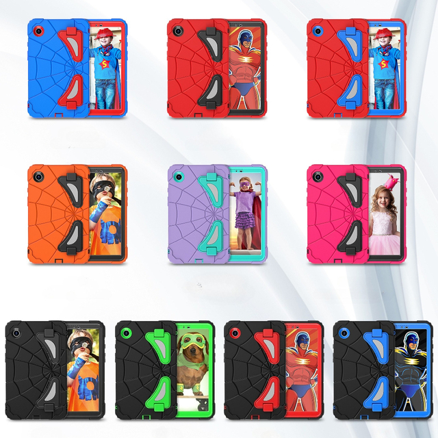 Silicone Hybrid Tablet Case Shockproof Kickstand Tablet Cover for Samsung Galaxy Tab S9 FE S8 S7 A9 Plus 11inch A8 A9 A7 Lite