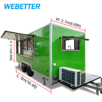 WEBETTER Taco Imbisswagen Foodtruck Hot Dog Concession Food Trailer Mobile Pizza Square Food Truck Restaurant entièrement équipé
