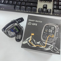 Montre connectée GPS DM66 - Suivi d'activité - Tracker IP68 - Design carré - Écran AMOLED - Rappel d'appels et de messages - Écran tactile