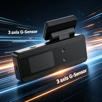 Cámara para Coche VIEVGUARB VS1140 con Monitor de Estacionamiento, Grabación en Bucle, Visión Nocturna, Sensor G, Control por Aplicación, 4K, WiFi, GPS, Doble Lente