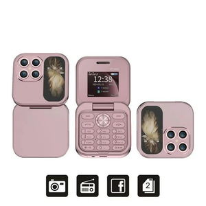 Gran Oferta, Súper Barato, Teléfono Móvil Plegable Desbloqueado de Doble SIM, Red 2G, Cuatribanda, Pantalla de 1.8 Pulgadas, I17pro - Product Image 4
