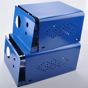 Boîtier de distribution creux bleu 3KW à dissipation thermique, petit accessoire de compteur pour équipement de protection extérieur de générateur - Product Image 3