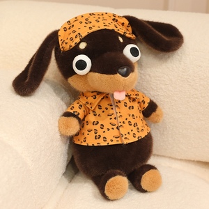 Peluche Bassotto OEM/ODM - Colori e Fantasie Personalizzabili, Cucciolo Imbottito Personalizzato con Outfit Accattivante per Regali - Product Image 1