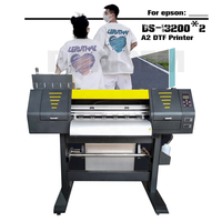 Imprimante DTF DOMSEM A2 I32 62cm, ensemble tout-en-un automatique, nouvelle encre textile CMYK+W, système d'alimentation en encre CISS, garantie de 2 ans