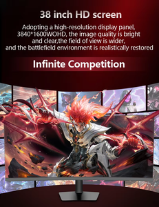 38 इंच सुपर वाइड बॉर्डरलेस गेमिंग lcd मॉनिटर 3840x1600 रिज़ॉल्यूशन 144hz घुमावदार एचडी एडजस्टेबल स्टैंड - Product Image 4