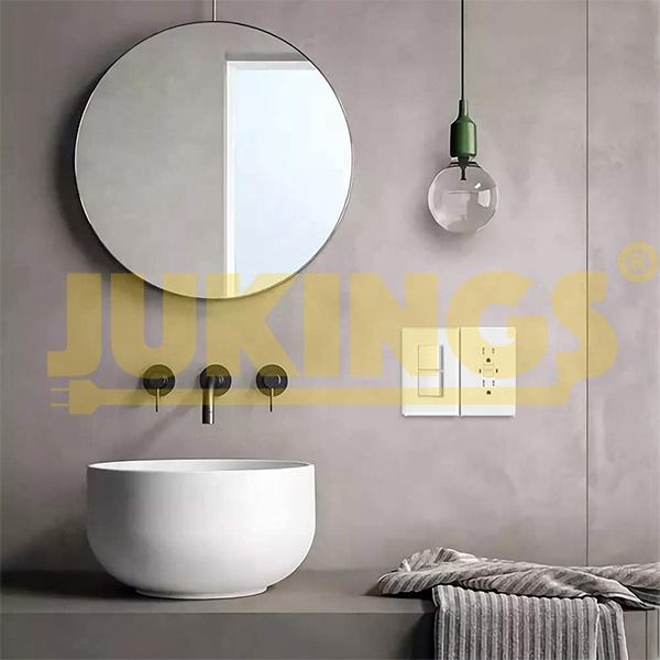 American Standard Double Rocker Light Switch Wall ONOff Plug with Socket 125V Rated Voltage 15A Rated Current