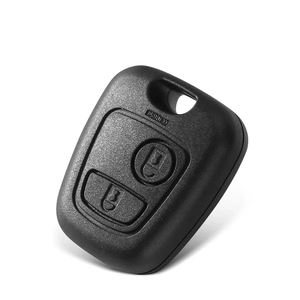 Boîtier de télécommande à <span class=keywords><strong>2</strong></span> <span class=keywords><strong>boutons</strong></span> compatible avec Peugeot 107 207 407 206 306 406 806 et pour Citroën C1 C21 <span class=keywords><strong>C3</strong></span> C4 C5 - Product Image 1