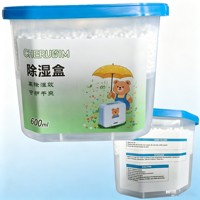 Boîte déshumidificatrice écologique de haute qualité, absorbant jetable au chlorure de calcium pour le contrôle de l'humidité, idéale pour les armoires et tiroirs