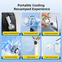 Ventilateur portable USB Type C haute vitesse, prix compétitif, alimentation électrique par batterie, design sans lame, voiture, extérieur, plastique