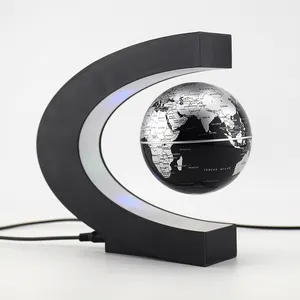 ผู้ผลิตขายส่งเด็กของขวัญ 3 นิ้ว 8.5 ซม.ลอยแม่เหล็ก levitation Globe Led แผนที่โลกลูกโลกต่อต้านแรงโน้มถ่วง