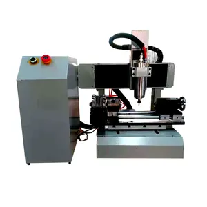 China 3030 4 As Roterende As 3D Graveren Mini Cnc Router Machine Voor Metaal Hout Jade Acryl