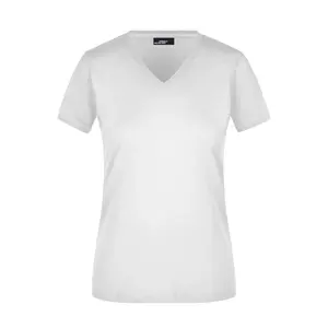 Camiseta de Corte Ajustado con Cuello en V para Mujer, Personalizable - Product Image 2