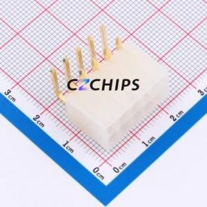 HC-5557-2*5AW-GP-05 Wire-to-<b>Board</b> <b>Pin</b> Header Bent Lead Through Hole,P=4.2mm 2x5P 4.2mm Right Angle Insert Mini-Fit (MX 4.2) - Product Image 1
