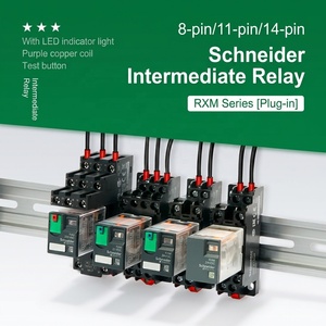 Relé Miniatura Industrial Lantos Original Schneider RXM2AB1FD RXM2, 110V DC 12A 2CO, 8 Pines, Enchufable - Product Image 2