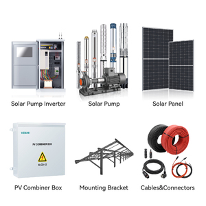 Veichi 2. 2kw 75m3/h chìm Bảng điều khiển động cơ điện năng lượng <span class=keywords><strong>Powered</strong></span> Máy bơm nước năng lượng mặt trời hệ thống thủy lợi cho khoai tây hành tây trang trại - Product Image 2