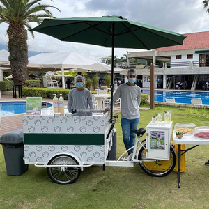 Le meilleur vélo cargo électrique mobile <span class=keywords><strong>remorque</strong></span> tricycle à 3 roues avec panier avant vélo de nourriture vélo de pain de café - Product Image 1