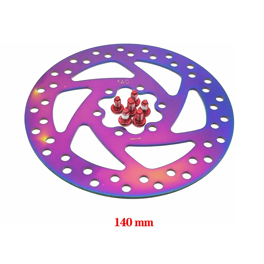 ดิสก์เบรกสีสันสดใสขนาด140มม. มี6รูสำหรับ kugoo Kirin G2สูงสุด kukirin G2สูงสุดสกู๊ตเตอร์ไฟฟ้าแทนที่อุปกรณ์เสริม