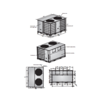 Unité de climatisation de toit Midea 98 kW 30 tonnes R410A tropicale, refroidissement uniquement, à haut rendement énergétique avec compresseur Copeland Scroll