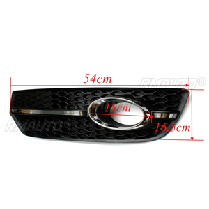 Car Front Bumper Fog <b>Light</b> Grille Honeycomb <b>Hex</b> Style Grill Cover for Audi Q5 2009 2010 2011 2012 80D807681 80D807682 - Product Image 6