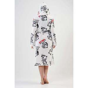 Robe longue à capuche en polaire pour femme avec poches, manteau confortable pour femme - Product Image 2