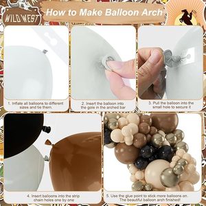 Ballon Garland Arch Kit Luftballons für Cowboy Western Wild West First Rodeo Country Farm Baby <span class=keywords><strong>party</strong></span> Geburtstags feier Dekorationen - Product Image 3