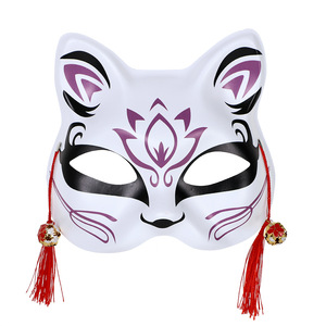FOX Dance Craft Masquerade không sơn mặt đồng bằng tự làm mặt nạ nhựa mặt nạ lễ hội cho Đảng - Product Image 4