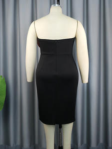 2024夏のボディコンストラップレス弓アフリカ服ウェディングドレスウエディングプラスサイズドレス - Product Image 4