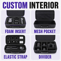 Estuche de Viaje Personalizado, Duradero y Ligero, de EVA, para Viales de Péptidos y Jeringas, Apto para Congelador, Impermeable, con Inserto de Espuma EVA de Grado Médico