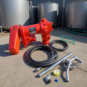 Kit de pompe de transfert de carburant 12V 15 GPM pour essence, diesel, kérosène avec buse et tuyau assemblés - Product Image 2