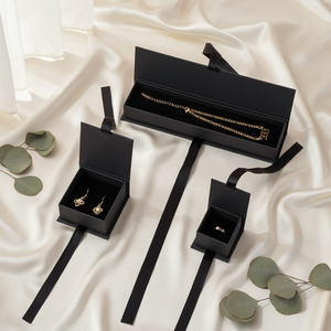 Caja de Regalo de Cartón de Lujo Personalizada con Logotipo, Forro de Esponja, Cierre de Cinta, Materiales Reciclados para Almacenamiento de Joyas - Product Image 6