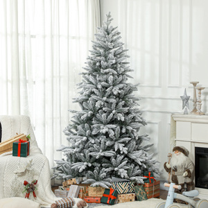 <span class=keywords><strong>HOMCOM</strong></span> <span class=keywords><strong>Sapin</strong></span> <span class=keywords><strong>de</strong></span> <span class=keywords><strong>Noël</strong></span> Artificiel Hivernal Effet Neige 2,13 m (7 pieds) 1401 Aiguilles Support Métallique Pliable Montage Facile Charnières Écologique Ignifuge - Product Image 6