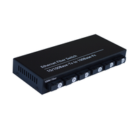Convertisseur de média fibre optique Gigabit 10/100M RJ45 Ethernet 6 ports pour usine