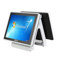 Système de point de vente à double écran OEM ODM, coque en alliage d'aluminium, tout-en-un, caisse enregistreuse, WIFI, Bluetooth, points de vente tactiles, machine de point de vente