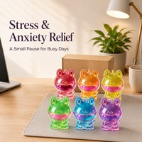 Jouet anti-stress grenouille verte mignonne à remontée lente, idéal pour la relaxation au bureau, cadeau