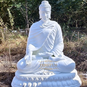 Statue de <span class=keywords><strong>bouddha</strong></span> assise en fibre de verre décorative pour la maison Sculpture de <span class=keywords><strong>bouddha</strong></span> bon marché méditative en résine à vendre - Product Image 2