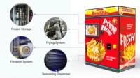 Distributeur automatique de frites, capacité de 120 boîtes, distributeur commercial de chips