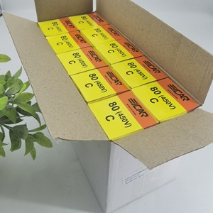 Tubo de condensador de funcionamiento del motor CBB60 de 450V 80UF con condensadores electrolíticos de aluminio de tornillo para ventiladores de techo aires acondicionados - Product Image 6