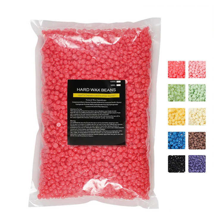 1Kg Grote Zak Haarverwijdering Wax Bean Complete Kit Ontharingswas Voor Haarverwijdering Pijnloos 2,2 Lbs Harde Wax Kralen