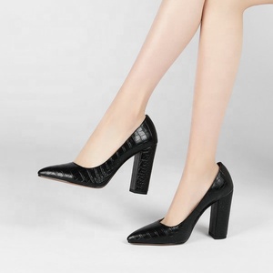 Chaussures habillées pour femmes style américain à imprimé pierre, escarpins à talon aiguille pour le bureau, chaussures décontractées quotidiennes pour l'été - Product Image 5