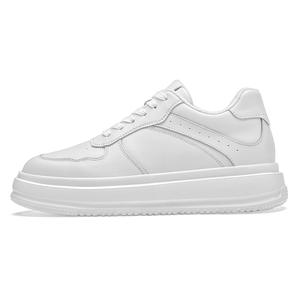 Invisible Height 8CM <b>Men's</b> Fashion Board <b>Shoes</b> Large Dock Layer Cowhide <b>White</b> Breathable Mesh Lining <b>Casual</b> <b>Shoes</b> <b>for</b> Students - Product Image 4