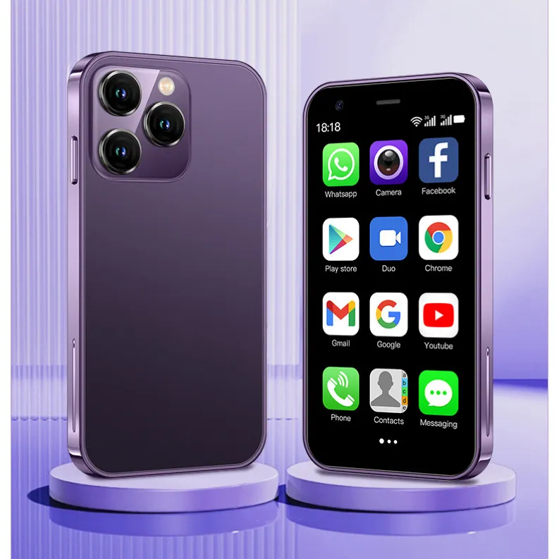 3G & 4G akıllı telefon Mini Porket telefon taşınabilir cep telefonu 3.0 inç ekran SOYES XS15