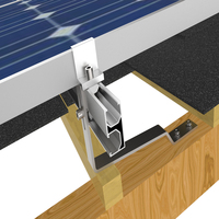 Support de montage solaire GTERGY GT-RL 02 en aluminium anodisé, rail en acier inoxydable de 3 m, garantie 12 ans, durable 25 ans, résistant au vent de 130 mph
