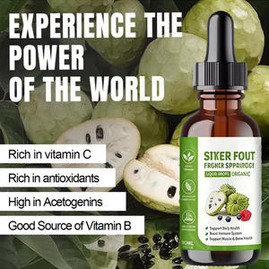 Пищевая добавка: Жидкие капли из семян гравиолы (сарсопа) с экстрактом алоэ вера для поддержки иммунных клеток и витаминов. - Product Image 3
