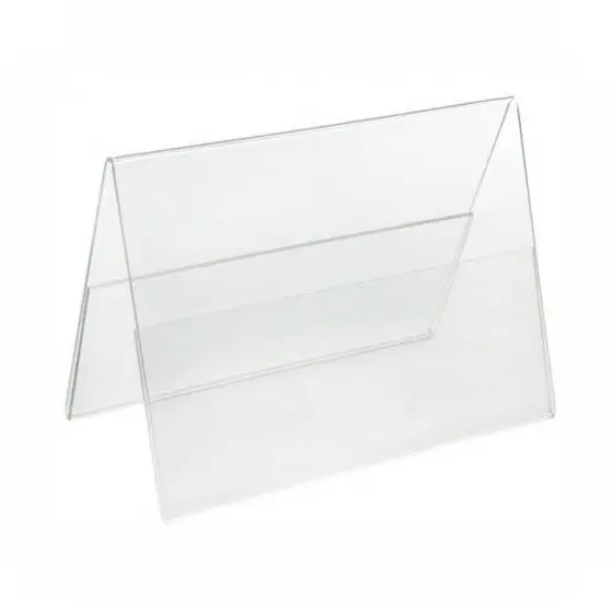 Hochwertige Kartenhalter für Tisch A4 A5 A6 durchsichtig durchsichtig klar acryl V-Form Tischzelt Tischplatte