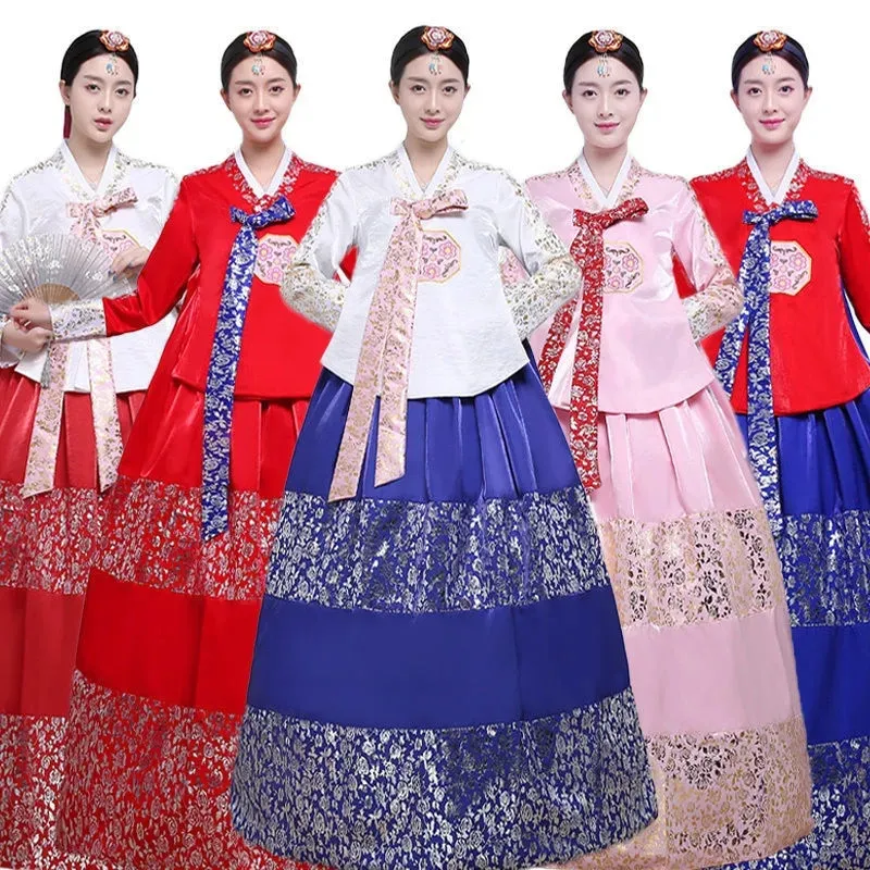 Традиционное корейское свадебное платье женское корейское платье для взрослых Улучшенный корейский придворный костюм национальное танцевальное платье Hanbok