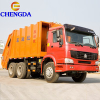 Camion compacteur de déchets Sinotruk 430 ch 6x4, 3 essieux, Euro 1 Diesel, 30 m3, pour la collecte des ordures, poids lourd