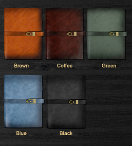 Cahier en cuir de haute qualité A5 avec boucle pour cadeau - Product Image 6